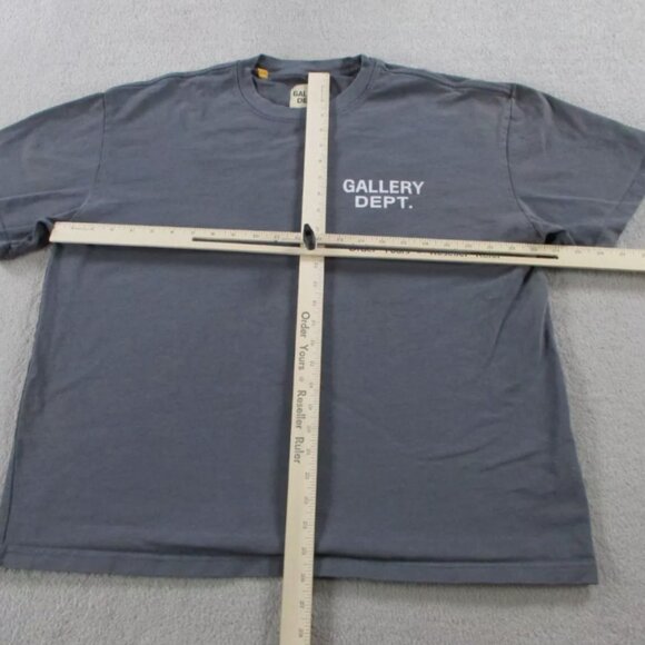 Gallery Dept Shirt Mens XL Gray Hollywood California Crewneck Spell Out Faded - Picture 6 of 9